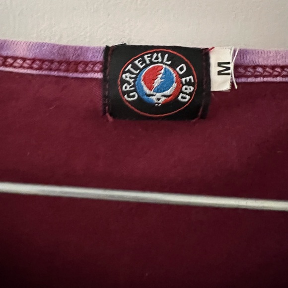 Grateful Dead Purple Lightning Long Sleeve Dress Bell Sleeves - Picture 4 of 6